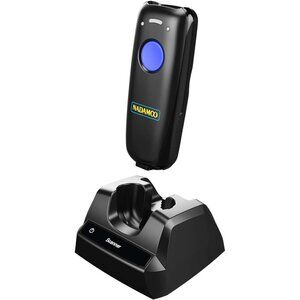NADAMOO 1D Wireless Barcode Scanner with Bluetooth & Charging Dock, 2.4G/USB